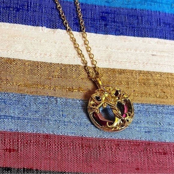Tree of Life Gold Tone Necklace – Spiritual Boho Chic Pendant, Statement Jewelry - Picture 1 of 4
